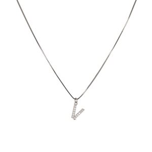 Collana Dilvdò Letters in Argento Zircone CLDBV - CLDBV